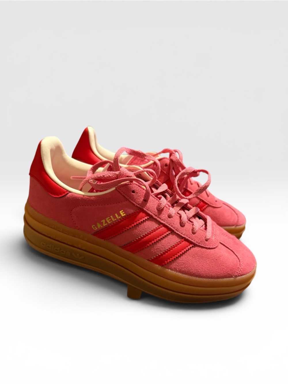 adidas Gazelle Women's Suede Sneaker - Pink with Gum Sole - Picture 3 of 3